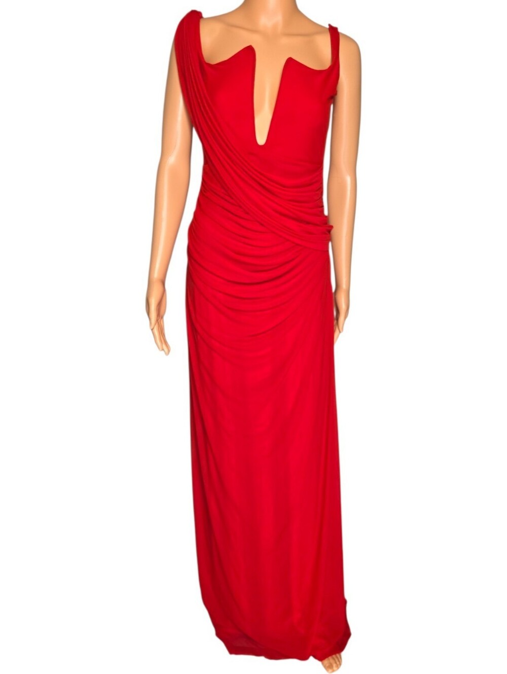 NWT $405 DEME BY GABRIELLA Adriana Dress in Red Medium See Description - Picture 4 of 9